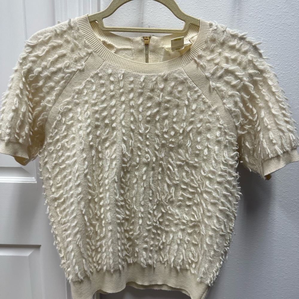Maeve by Anthropologie wool short sleeve sweater